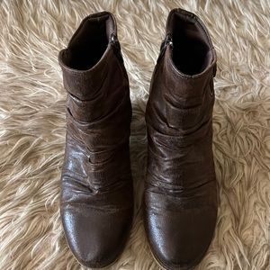 Brown ankle boots
